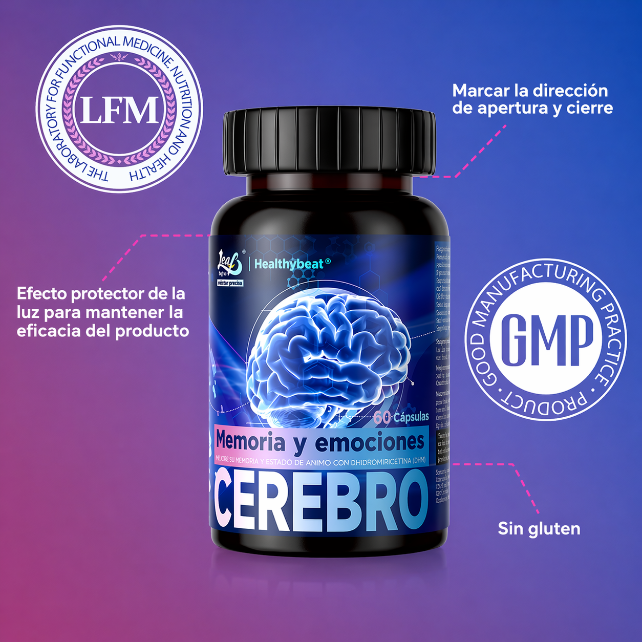 Suplemento Cerebro Soporte Cerebral 60 capsulas